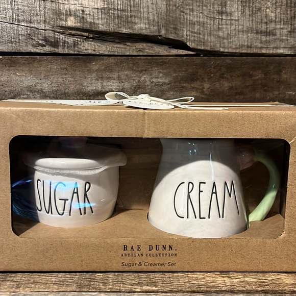 💰BOGO FREE Rae Dunn Springtime Flower Cream & Sugar Container Pitcher Set - Picture 6 of 8